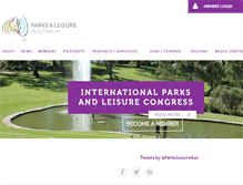 Tablet Screenshot of parksleisure.com.au